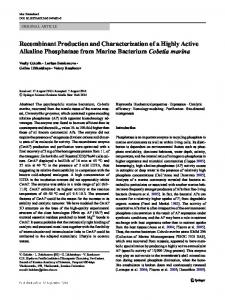 Recombinant Production and Characterization of a ...