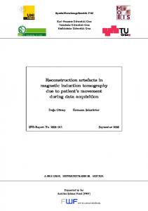 Reconstruction artefacts in magnetic induction tomography due to