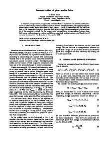 Reconstruction of ghost scalar fields