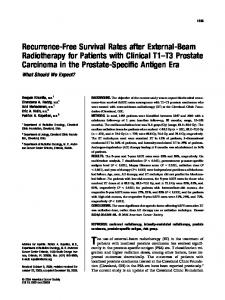 Recurrence-free survival rates after external ... - Wiley Online Library