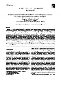 Recurrent-neural-network-based identification of a ... - Springer Link