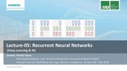 Recurrent Neural Networks