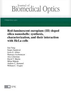 Red-luminescent europium (III) doped silica nanoshells - University of ...