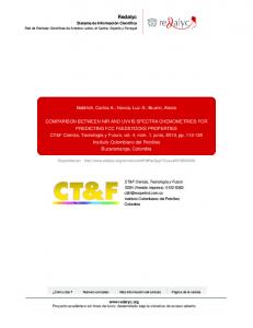 Redalyc.COMPARISON BETWEEN NIR AND UVVIS