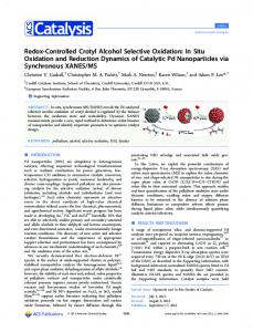 Redox-Controlled Crotyl Alcohol Selective Oxidation - American ...