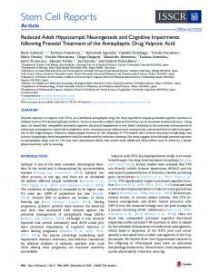 Reduced Adult Hippocampal Neurogenesis and Cognitive ...