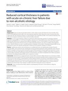 Reduced cortical thickness in patients with acute-on-chronic liver ...