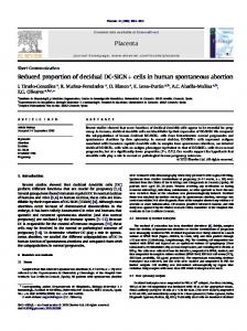 Reduced proportion of decidual DC-SIGN+ cells in human ... - Placenta