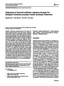 Reductions of bacterial antibiotic resistance through five biological ...