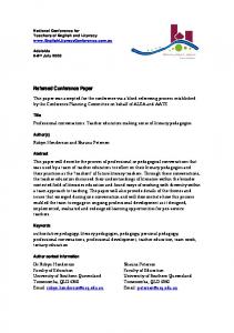 Refereed Conference Paper - USQ ePrints