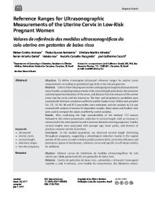 Reference Ranges for Ultrasonographic