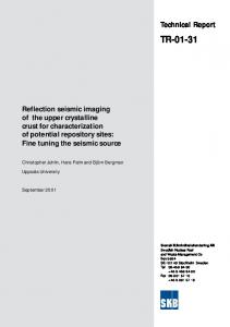 Reflection seismic imaging of the upper crystalline crust for ...