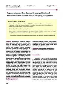 Regeneration and Tree Species Diversity of Sitakund ... - Springer Link