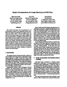 Region Correspondence for Image Matching via