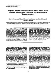 Regional Asymmetries of Cerebral Blood Flow, Blood ... - SAGE Journals