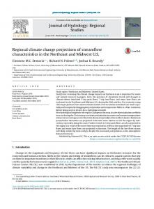 Regional climate change projections of streamflow ... - Core