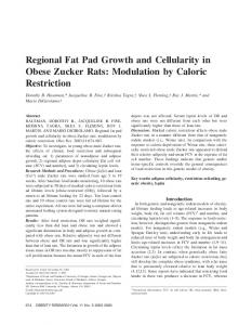 Regional Fat Pad Growth and Cellularity in ... - Wiley Online Library