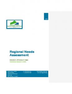 Regional Needs Assessment