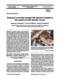 Regional warming changes fish species richness in the eastern North ...