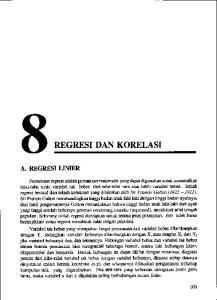 REGRESI DAN KORELASI