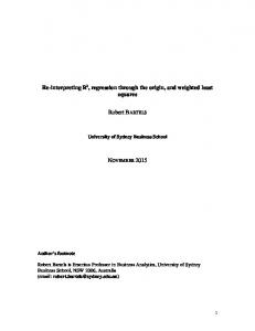 Regression Through the Origin and R2