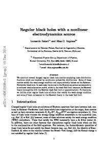 Regular black holes with a nonlinear electrodynamics source
