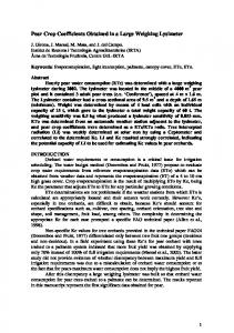 regulated deficit irrigation in peach - Lysimeter Research Group