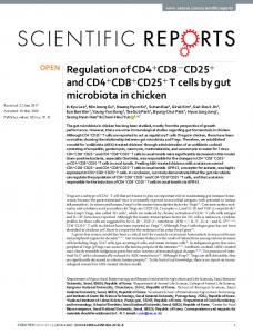 Regulation of CD4+CD8-CD25+ and CD4+CD8+ ...