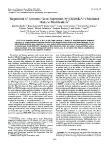 Regulation of Episomal Gene Expression by ... - Journal of Virology