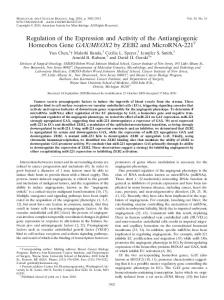 Regulation of the Expression and Activity of the Antiangiogenic ...