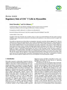 Regulatory Role of CD4