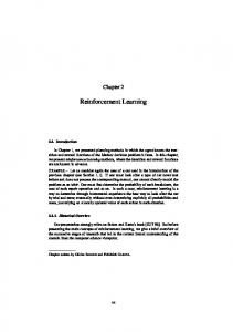 Reinforcement Learning