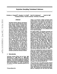 Rejection Sampling Variational Inference