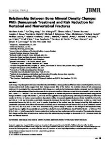 Relationship between bone mineral density changes ... - BioMedSearch