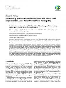 Relationship between Choroidal Thickness and Visual Field ...