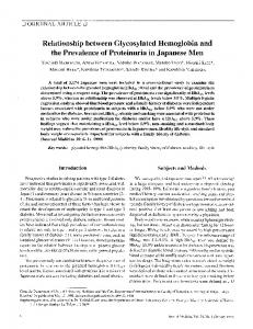 Relationship between Glycosylated