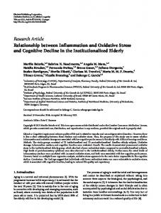 Relationship between Inflammation and Oxidative Stress and ...