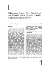 Relationship Between Public Expectations and Financial Market ...