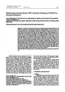 Relationship between Serum TSH Level with Obesity ... - Springer Link