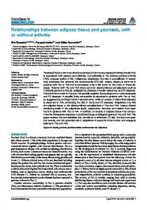 Relationships between adipose tissue and psoriasis ... - BioMedSearch