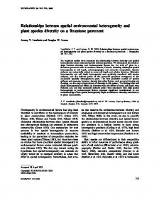 Relationships between spatial environmental ... - Wiley Online Library