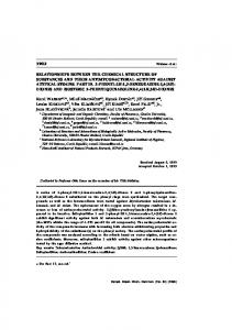 Relationships Between the Chemical Structure of Substances and