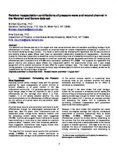 Relative incapacitation contributions of pressure wave and