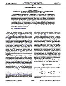 Relativistic Electron Vortices - Semantic Scholar