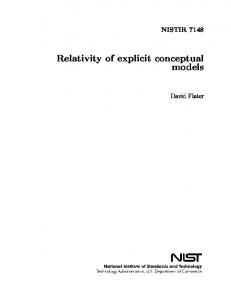 Relativity of explicit conceptual models