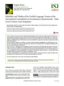 Reliability and Validity of the Turkish Language ... - Semantic Scholar