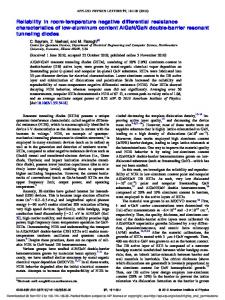 Reliability in room-temperature negative differential ... - icorlab