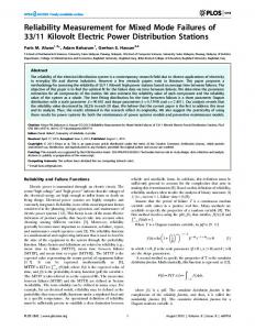 Reliability Measurement for Mixed Mode Failures ... - Semantic Scholar