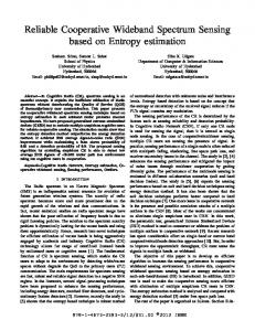 Reliable Cooperative Wideband Spectrum Sensing ... - IEEE Xplore