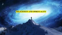 religiosity and spirituality